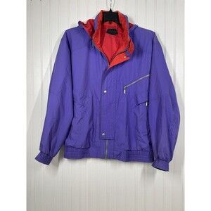 Killy Ski Jacket Vintage 80s 90s France Purple Windbreaker Large